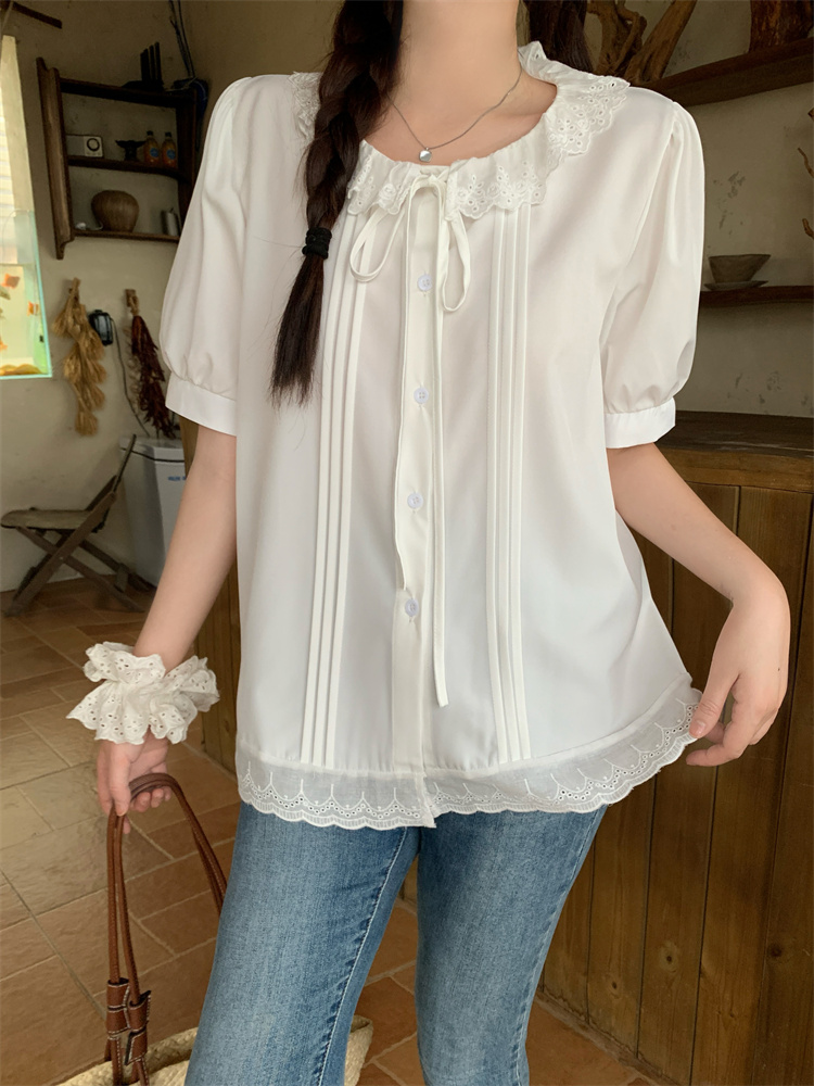 Slim short sleeve shirt summer temperament small shirt
