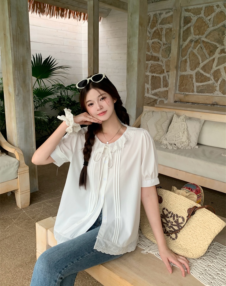 Slim short sleeve shirt summer temperament small shirt