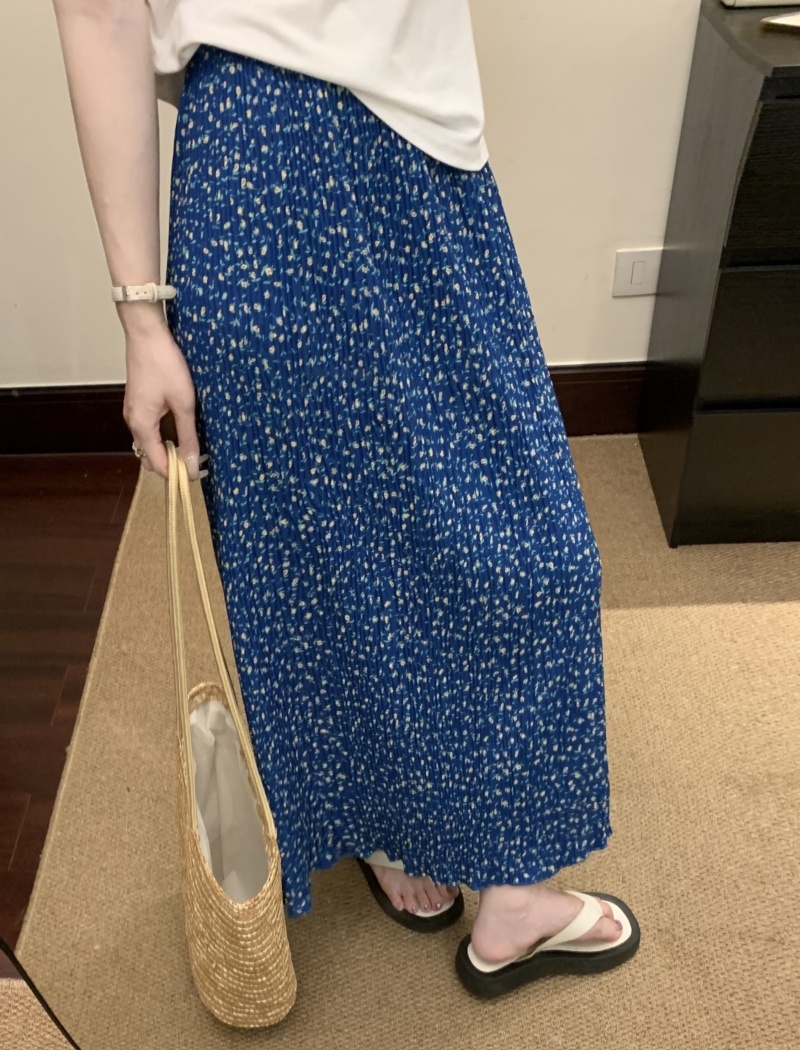 Floral minimalist T-shirt doctrine temperament skirt a set