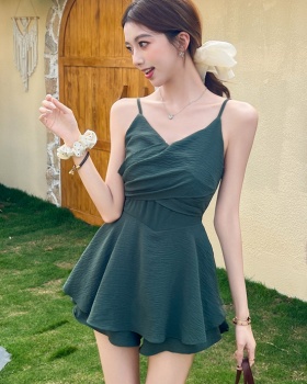 Summer A-line spicegirl T-back slim sling dress for women