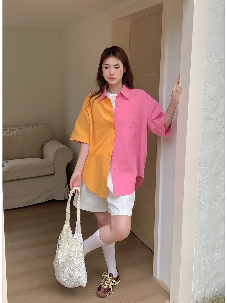 Sunscreen mixed colors tops bright long coat for women