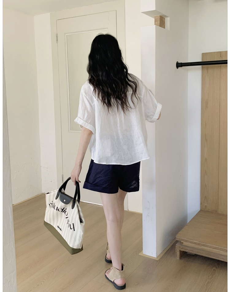 Short sleeve Korean style commuting shirt summer niche loose tops