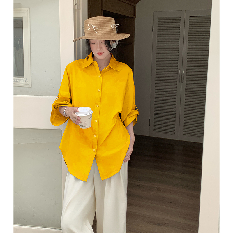 Loose summer coat thin Korean style cardigan for women