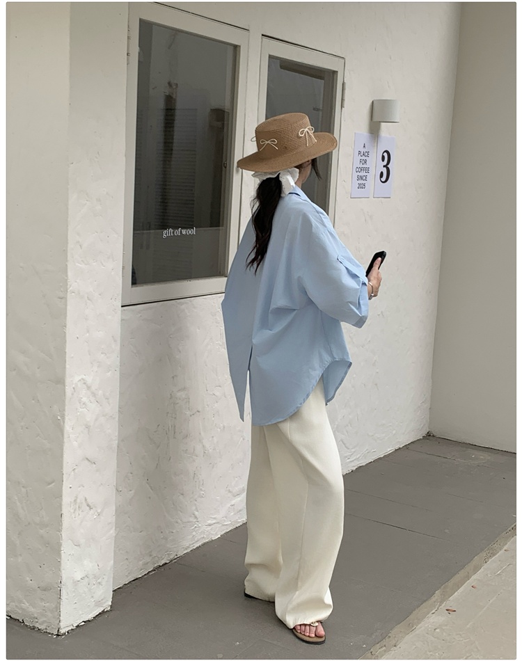 Loose summer coat thin Korean style cardigan for women