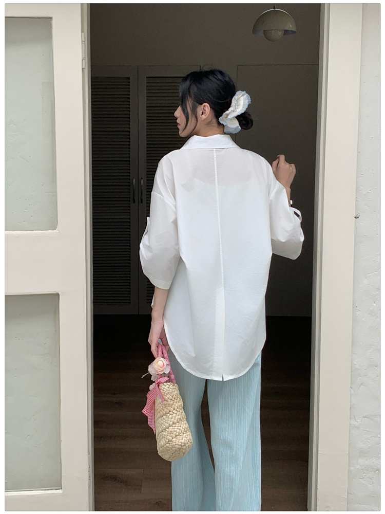 Loose summer coat thin Korean style cardigan for women