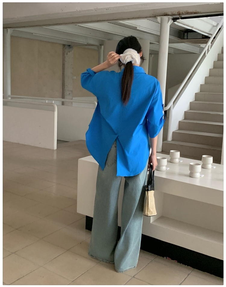 Loose summer coat thin Korean style cardigan for women