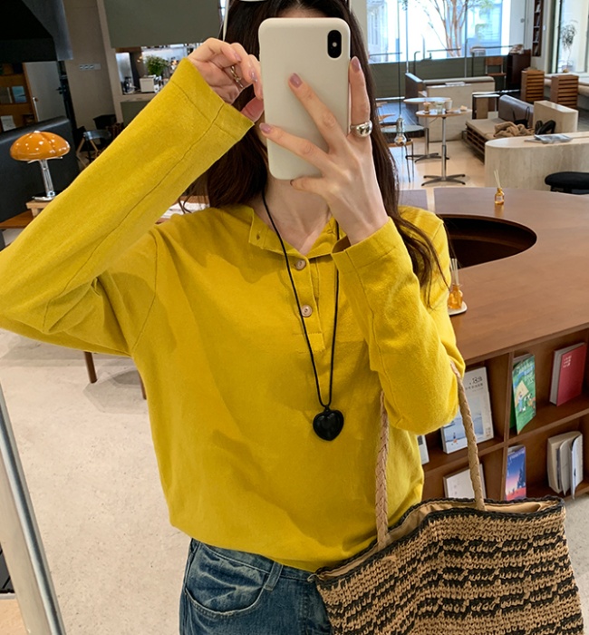 Inside the ride bottoming tops long sleeve sweater for women