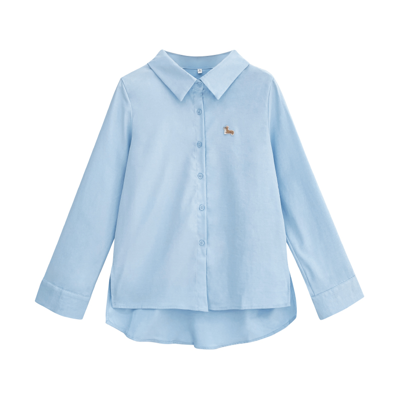 Long sleeve embroidery unique chanelstyle shirt