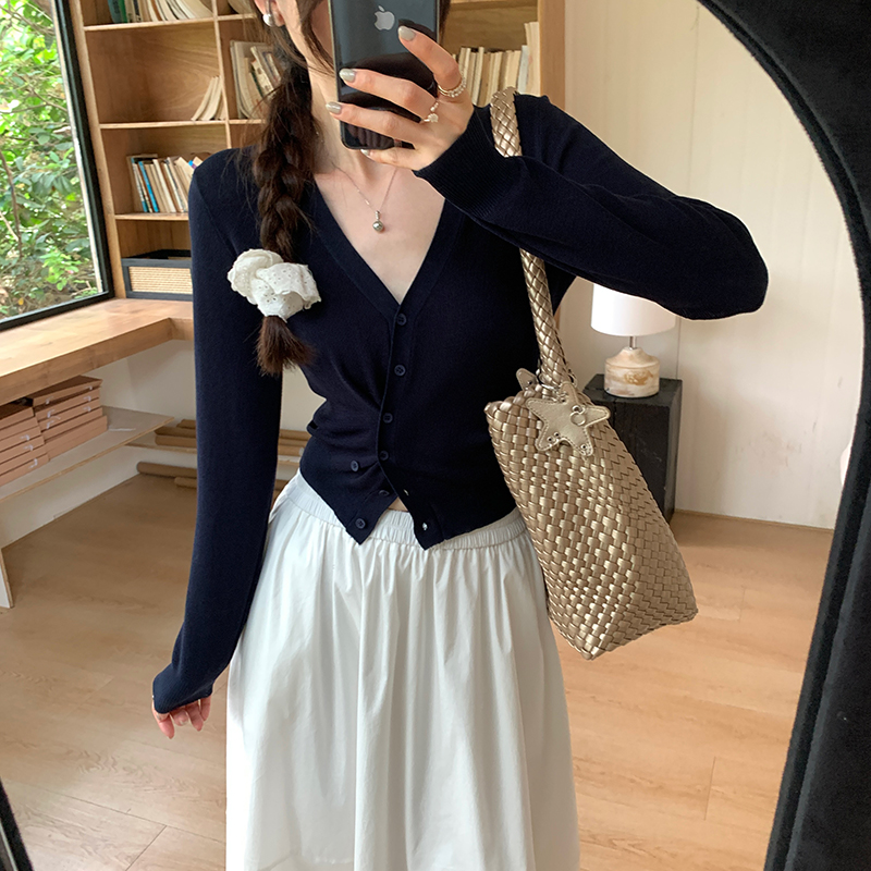 Korean style all-match sweater unique tops for women