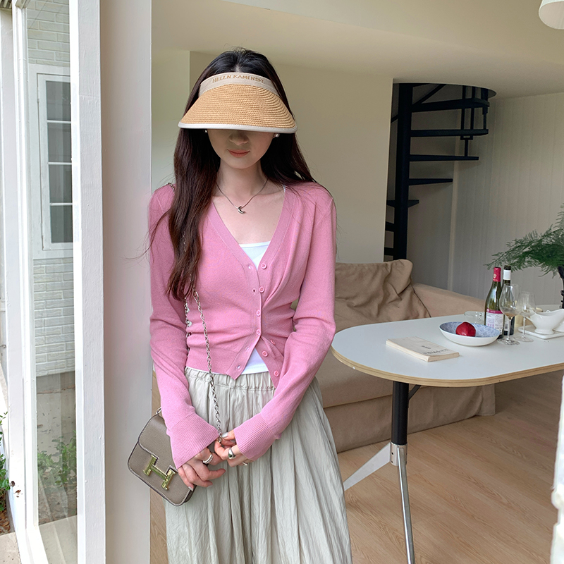 Korean style all-match sweater unique tops for women