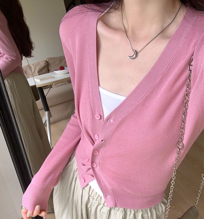 Korean style all-match sweater unique tops for women