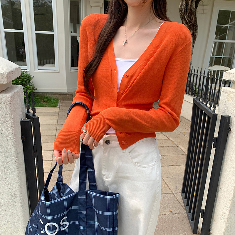 Korean style all-match sweater unique tops for women