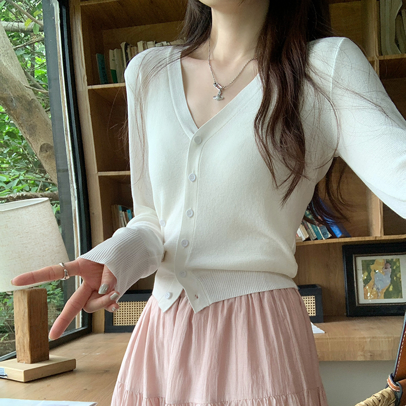 Korean style all-match sweater unique tops for women