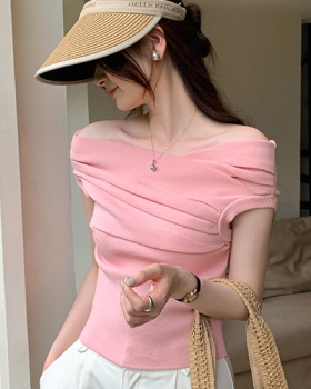 Sleeveless summer tops Korean style sweater for women