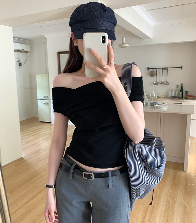 Sleeveless summer tops Korean style sweater for women
