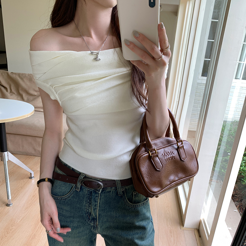 Sleeveless summer tops Korean style sweater for women