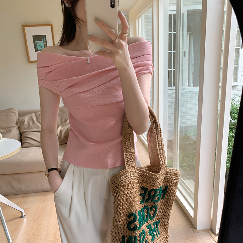 Sleeveless summer tops Korean style sweater for women