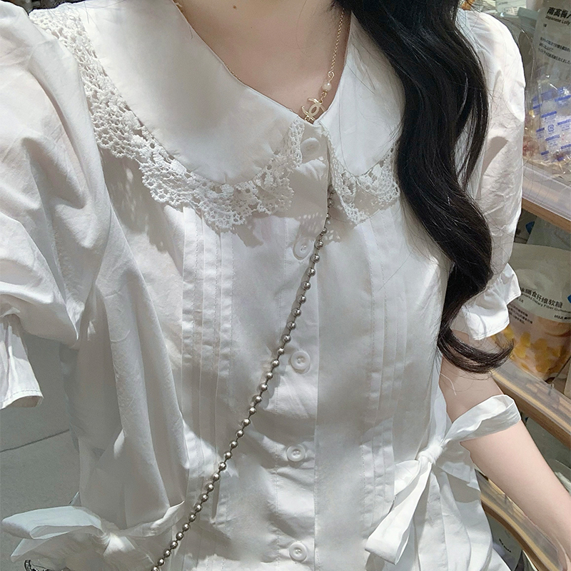 Butterfly retro skirt frenum maiden shirt a set