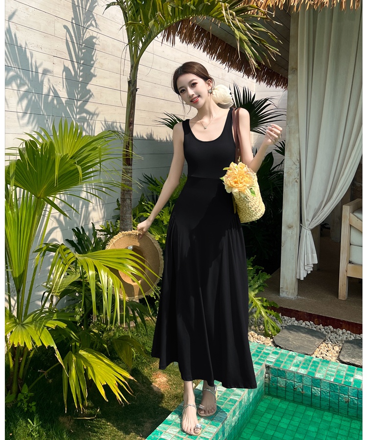 Slim temperament vest France style dress for women
