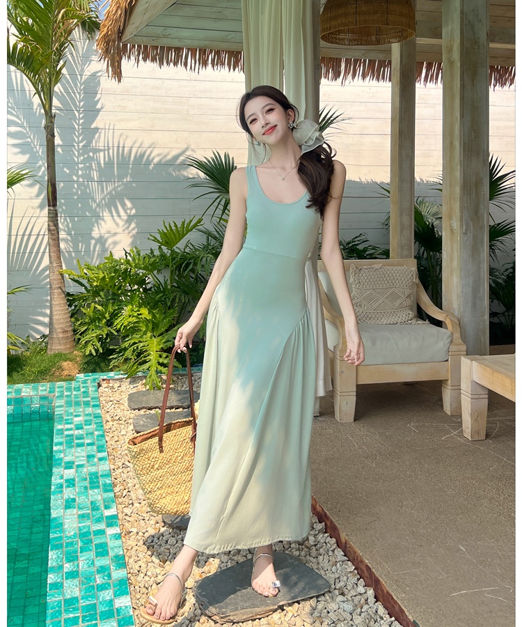 Slim temperament vest France style dress for women