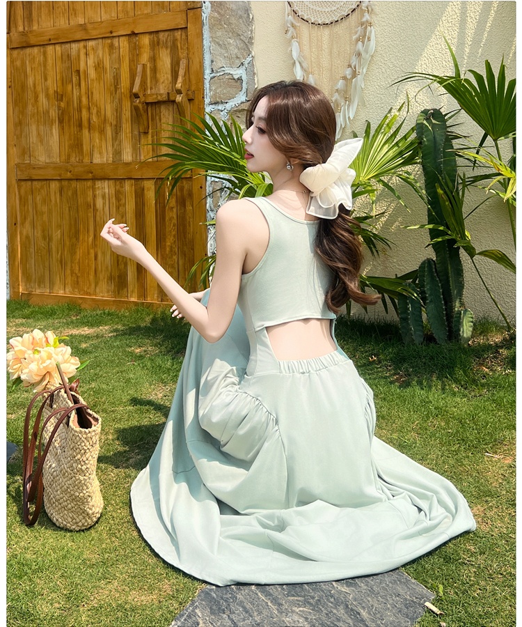 Slim temperament vest France style dress for women