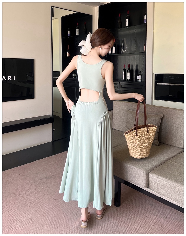 Slim temperament vest France style dress for women