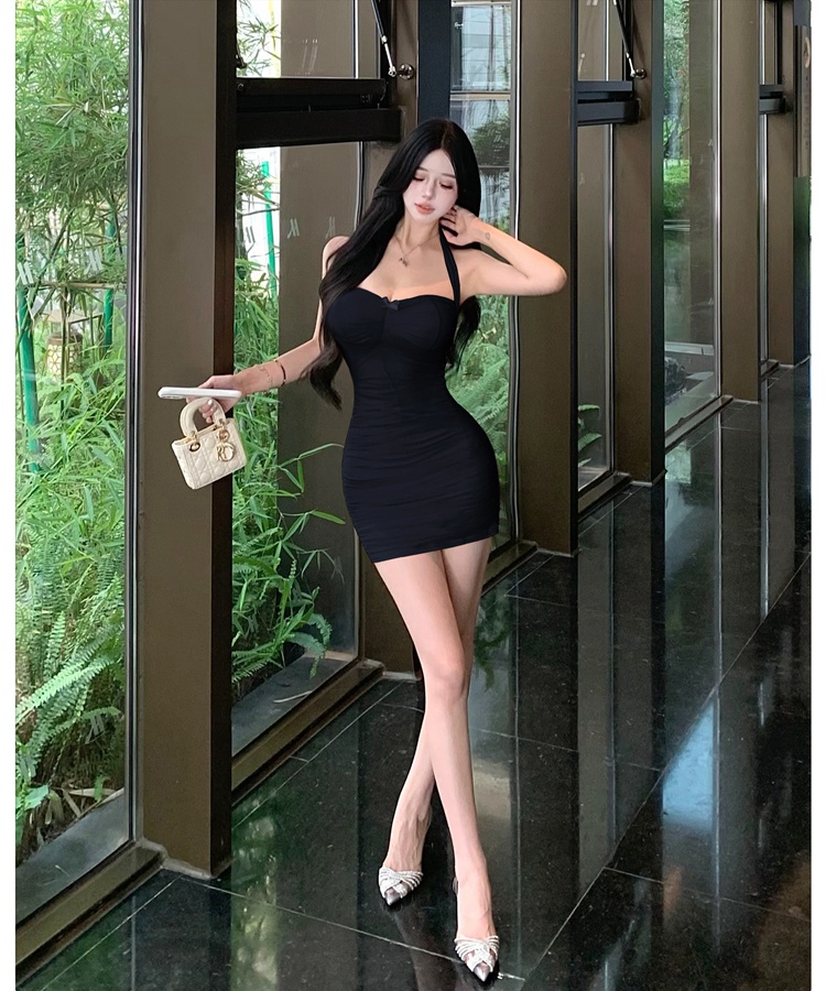 France style sexy halter spicegirl enticement summer dress