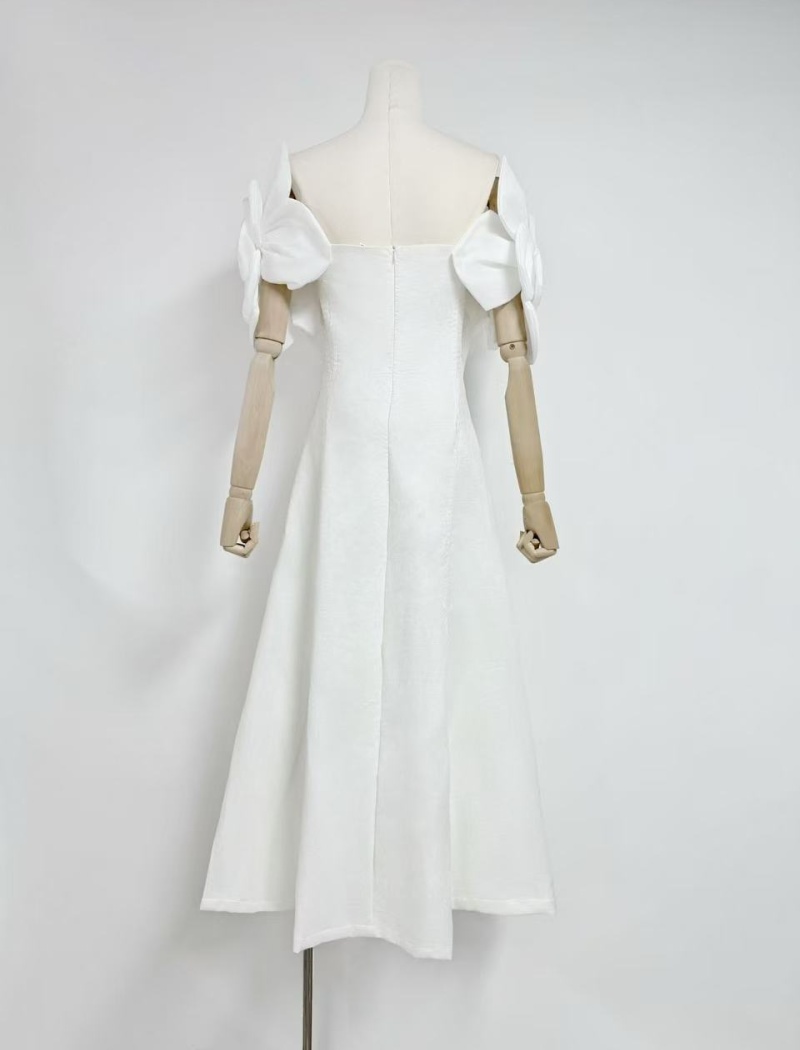Stereoscopic spring slim niche long dress for women