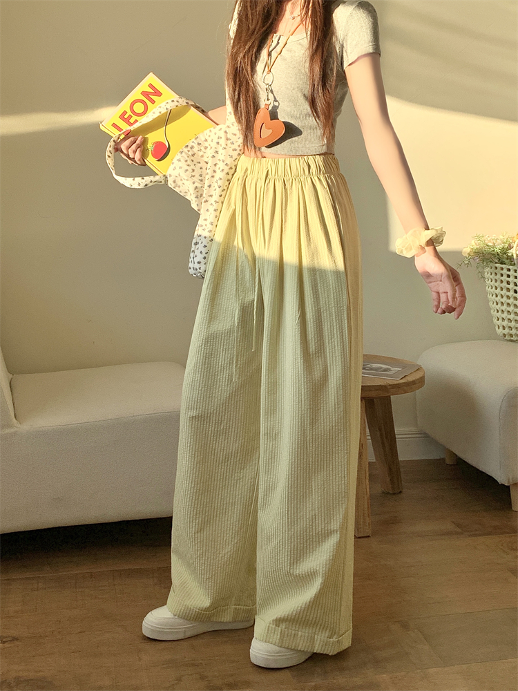 Drape loose long pants lazy casual pants for women