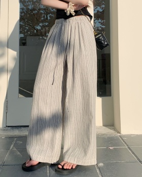 Niche drawstring long pants Korean style simple casual pants