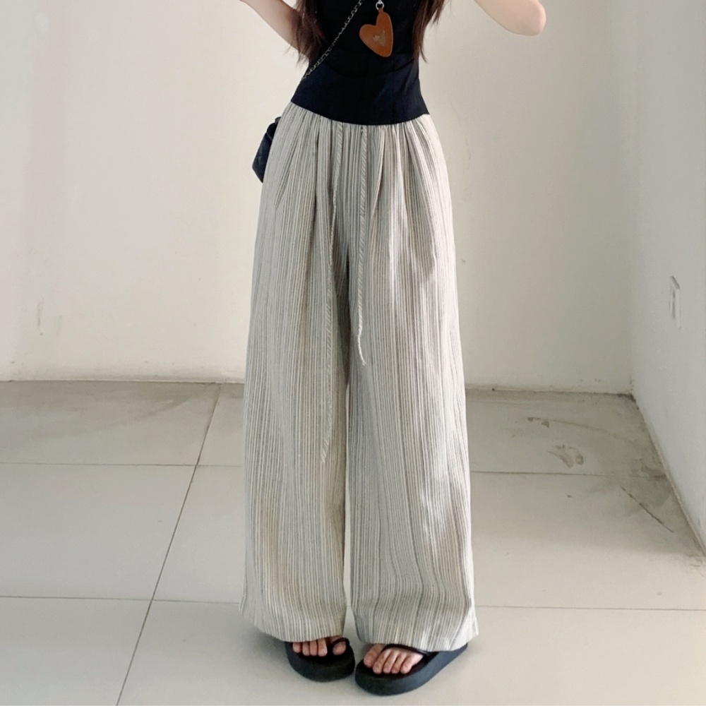 Niche drawstring long pants Korean style simple casual pants