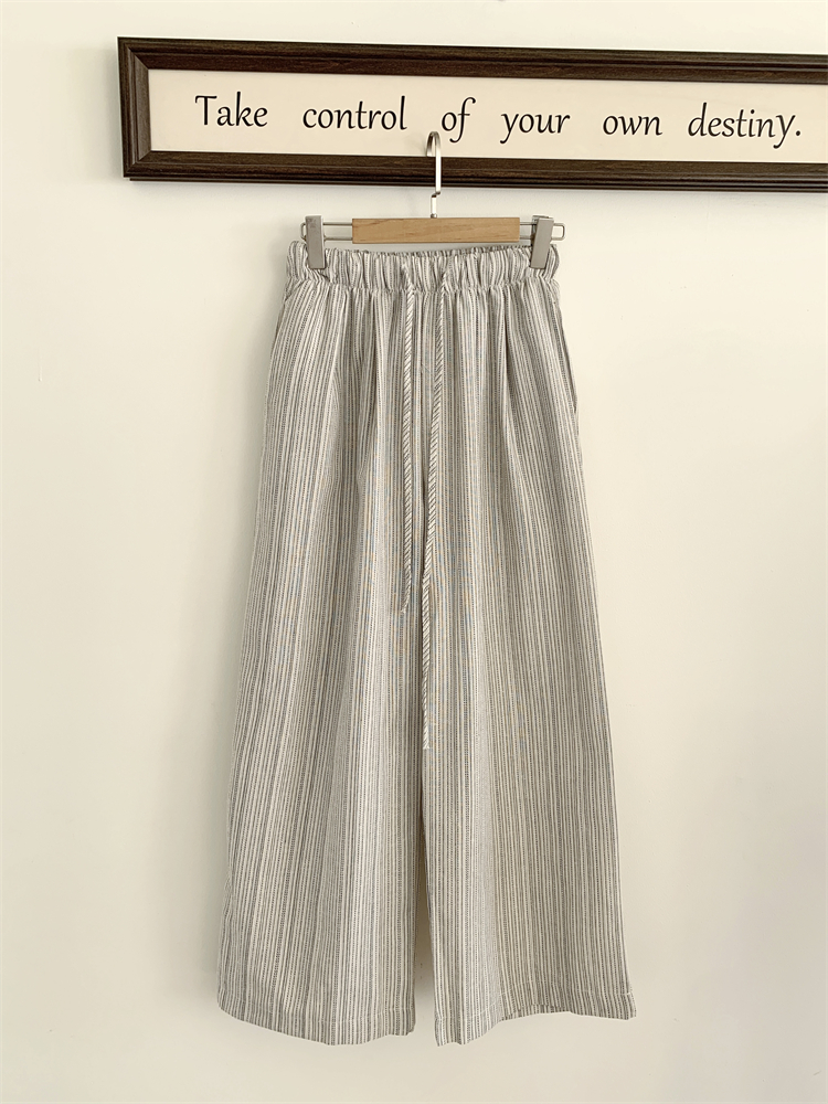 Niche drawstring long pants Korean style simple casual pants