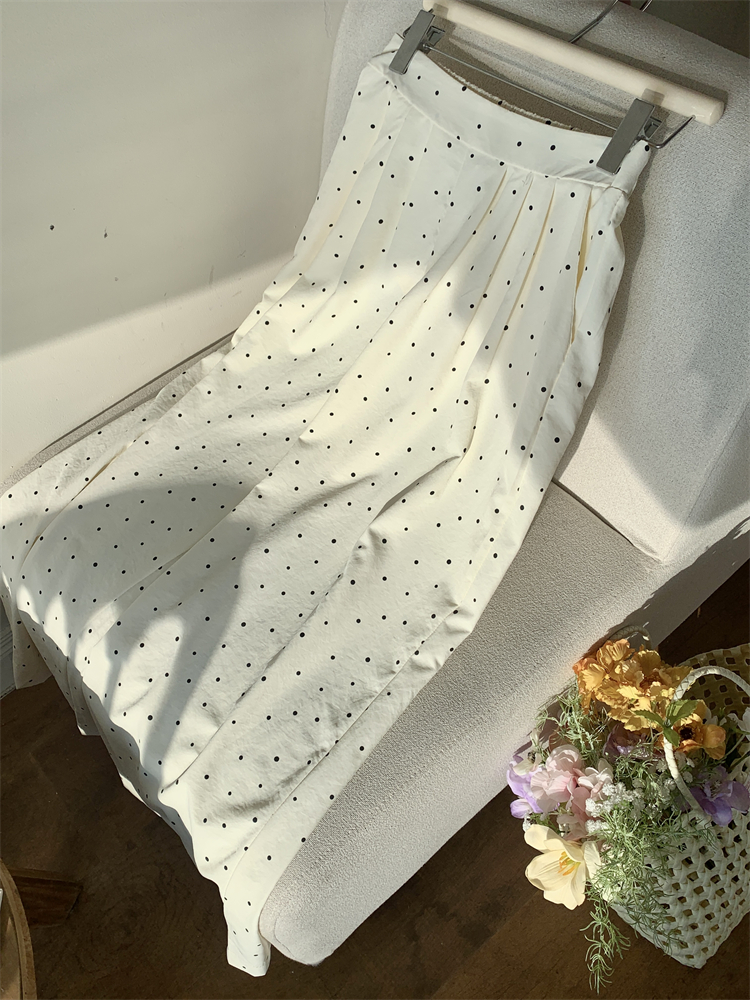 Loose Casual summer niche polka dot wide leg pants for women