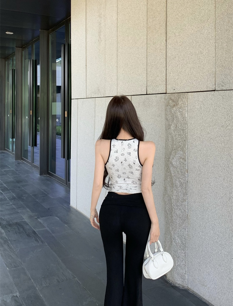Spicegirl sling cartoon printing vest for women