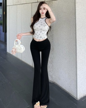 Summer cartoon vest printing pants 2pcs set