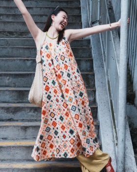 Sling Bohemian style vacation national style dress