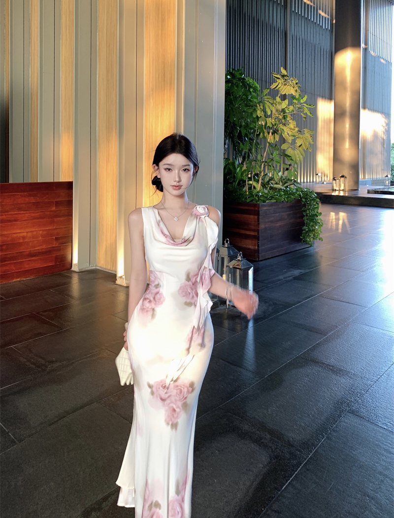 Sexy summer dress slim jade