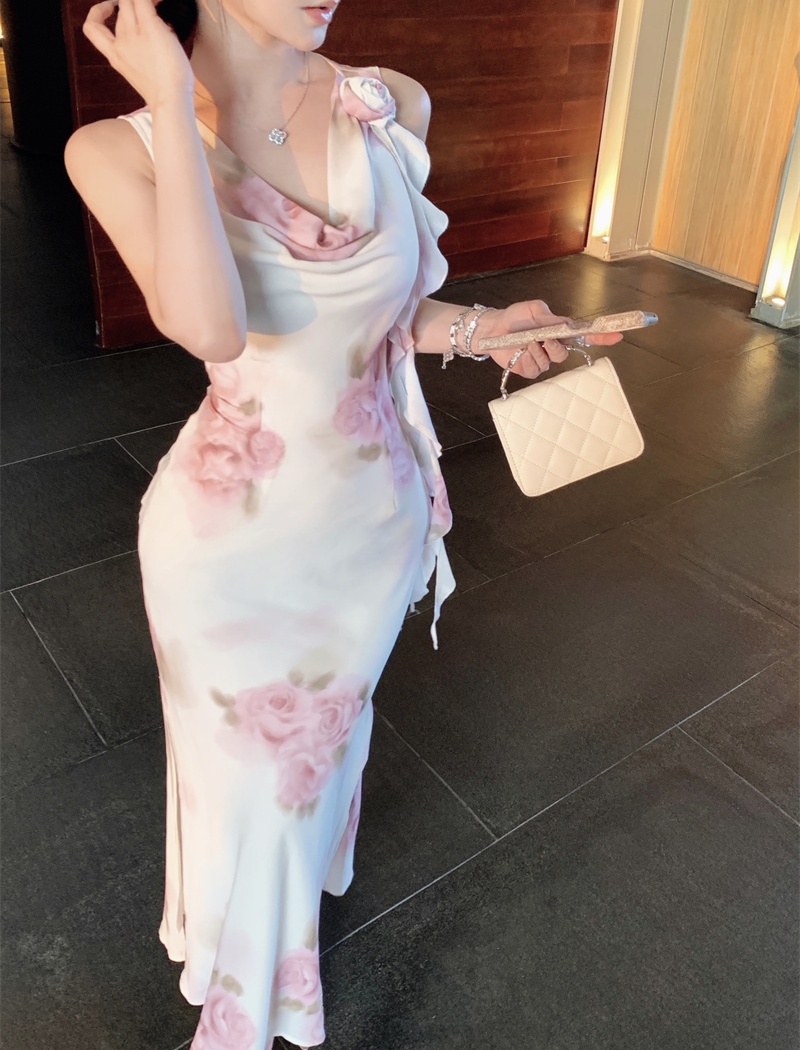 Sexy summer dress slim jade