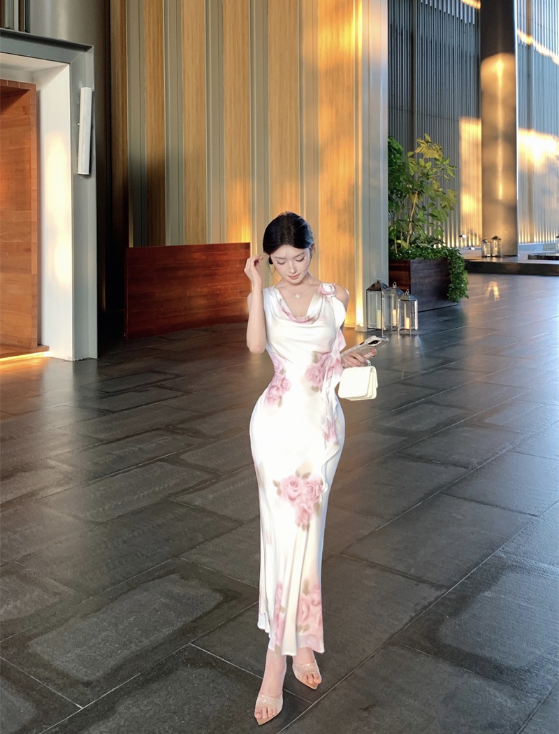Sexy summer dress slim jade