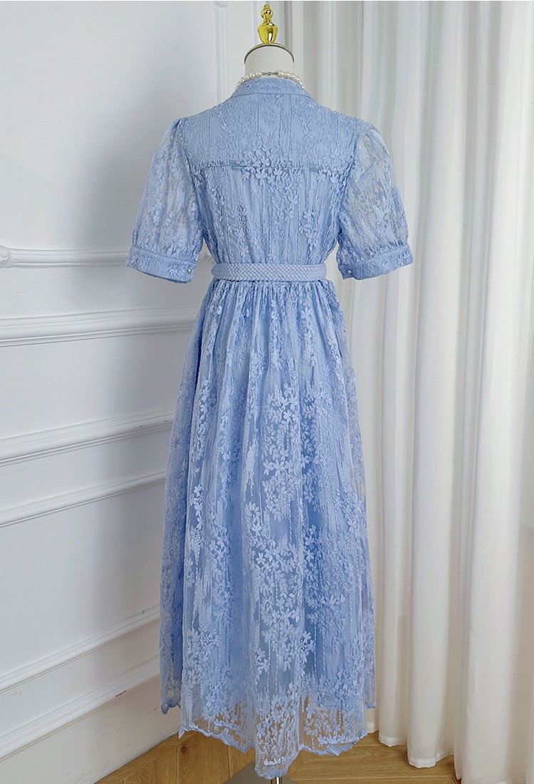 France style multicolor summer temperament dress