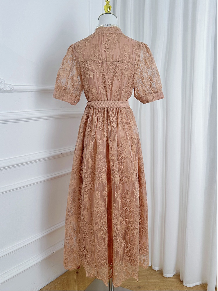 France style multicolor summer temperament dress