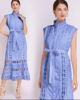 A-line lace summer France style dress for women