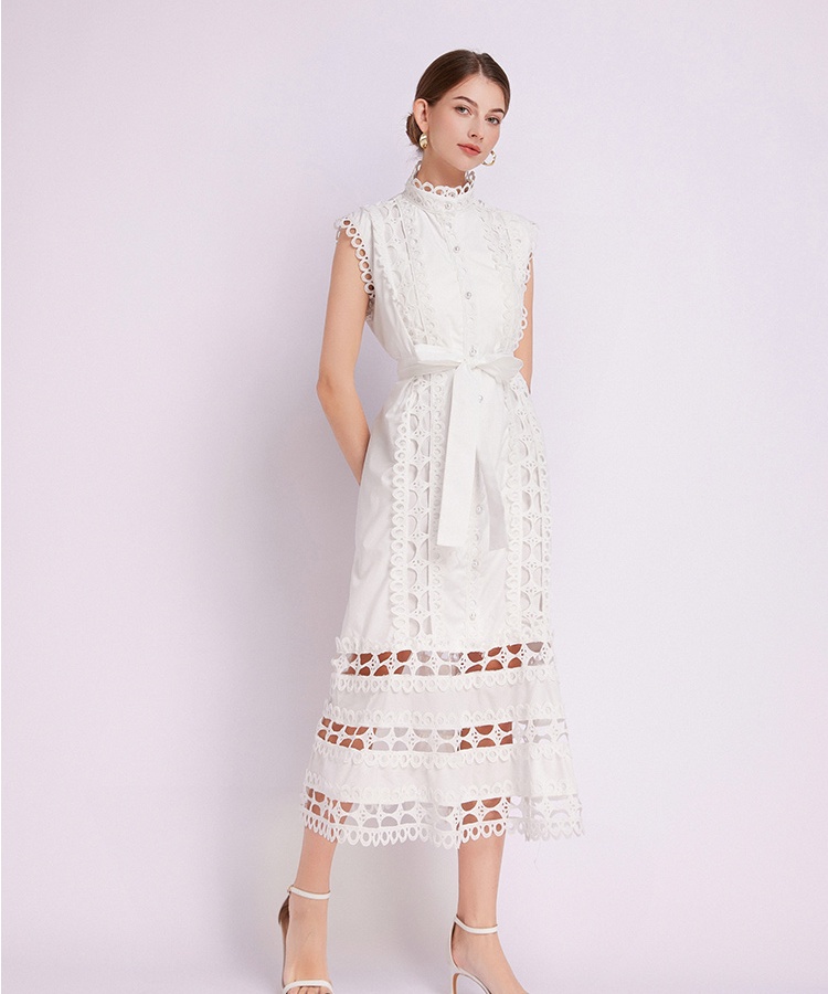 A-line lace summer France style dress for women