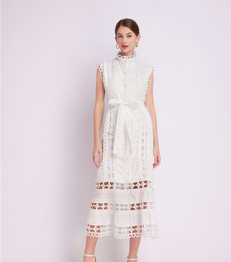 A-line lace summer France style dress for women