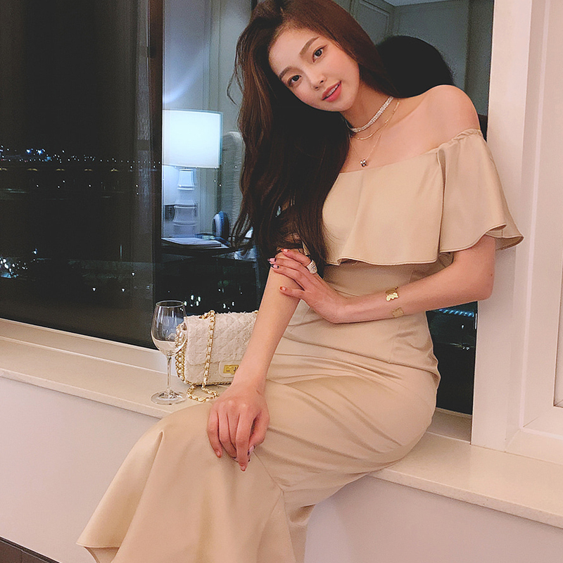 Temperament slim dress mermaid sexy long dress