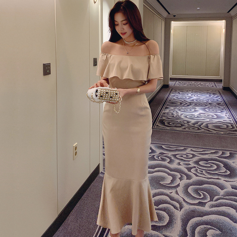 Temperament slim dress mermaid sexy long dress