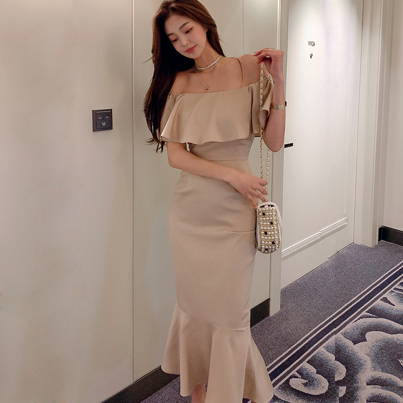 Temperament slim dress mermaid sexy long dress