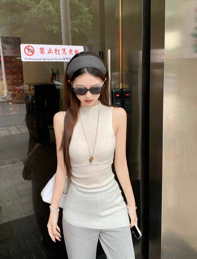 Knitted Korean style vest summer tops for women