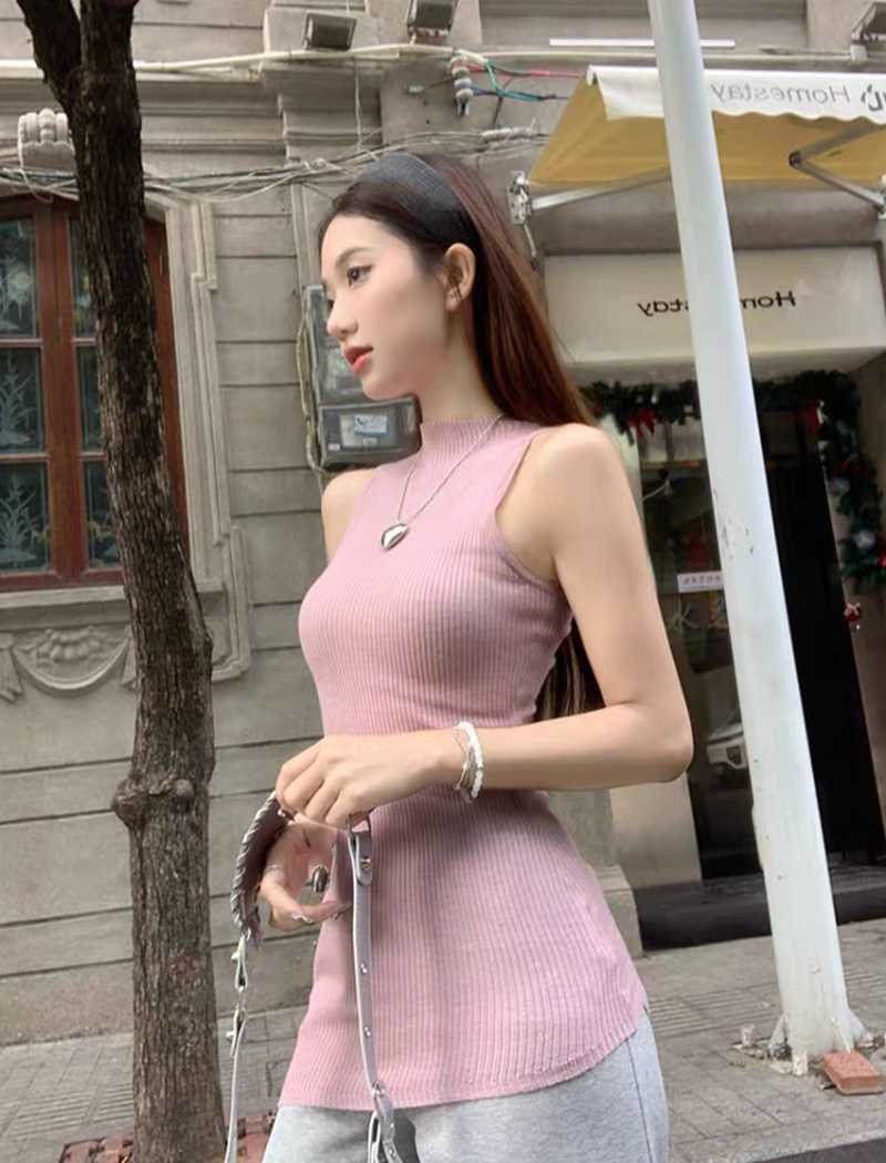 Knitted Korean style vest summer tops for women