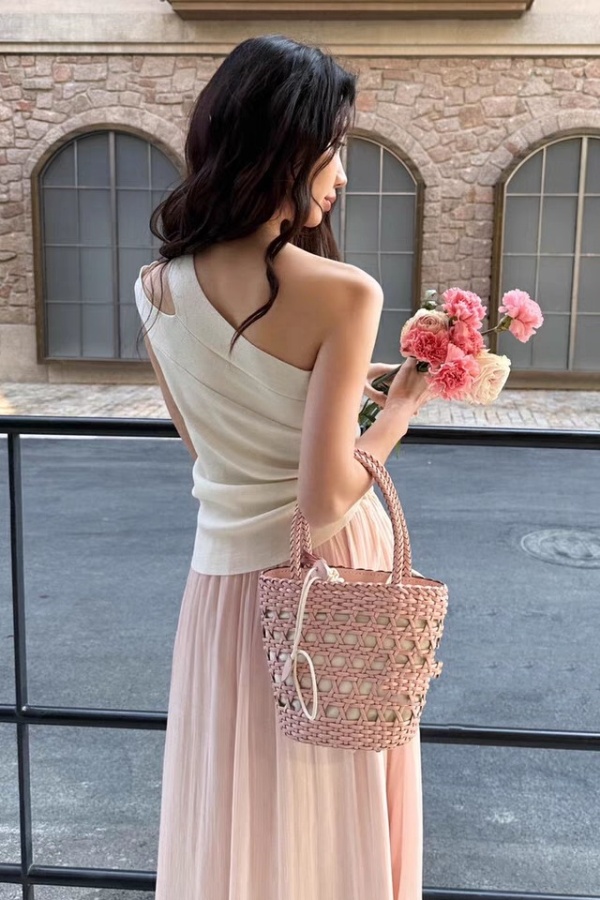 Knitted frenum tops summer Korean style vest for women